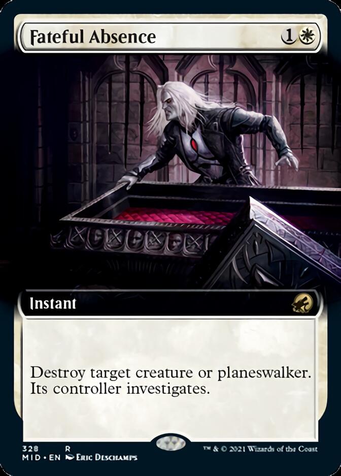 Fateful Absence (Extended Art) [Innistrad: Midnight Hunt] MTG Single Magic: The Gathering    | Red Claw Gaming