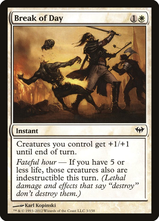 Break of Day [Dark Ascension] MTG Single Magic: The Gathering    | Red Claw Gaming