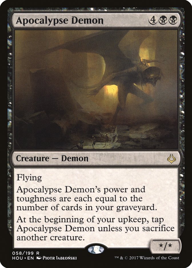 Apocalypse Demon [Hour of Devastation] MTG Single Magic: The Gathering    | Red Claw Gaming