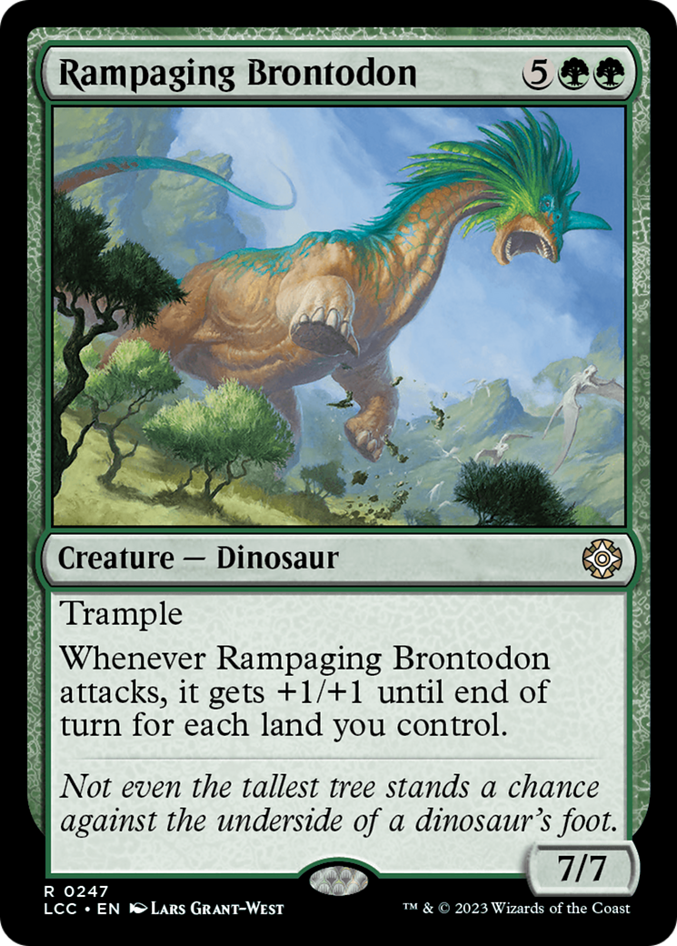Rampaging Brontodon [The Lost Caverns of Ixalan Commander] MTG Single Magic: The Gathering    | Red Claw Gaming