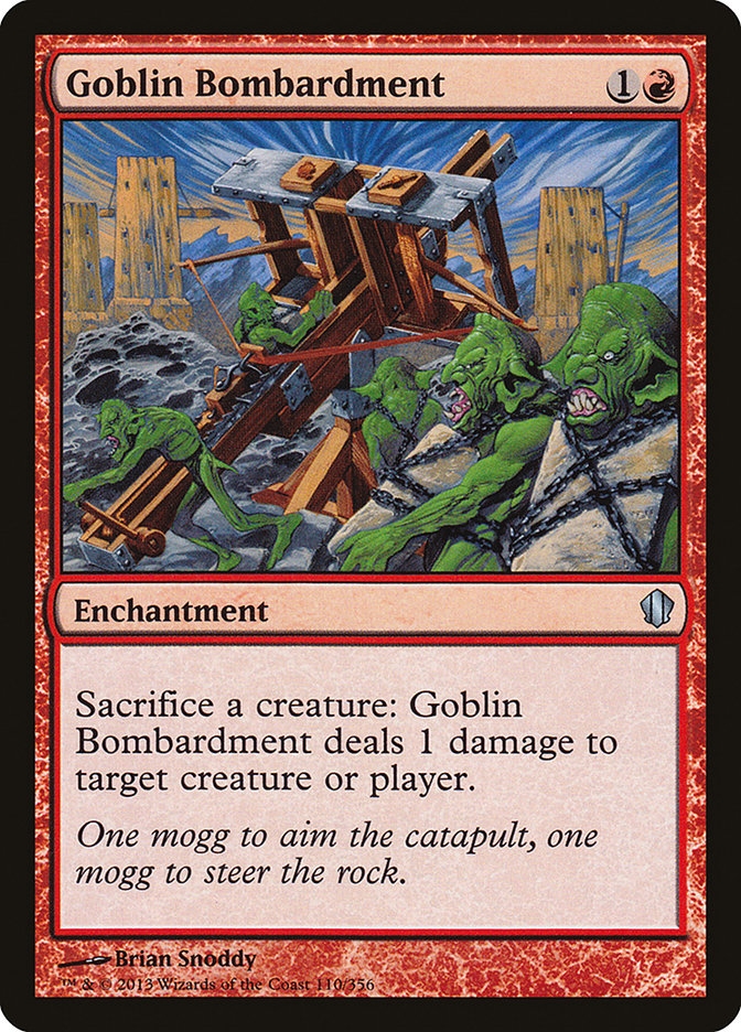 Goblin Bombardment [Commander 2013] MTG Single Magic: The Gathering    | Red Claw Gaming