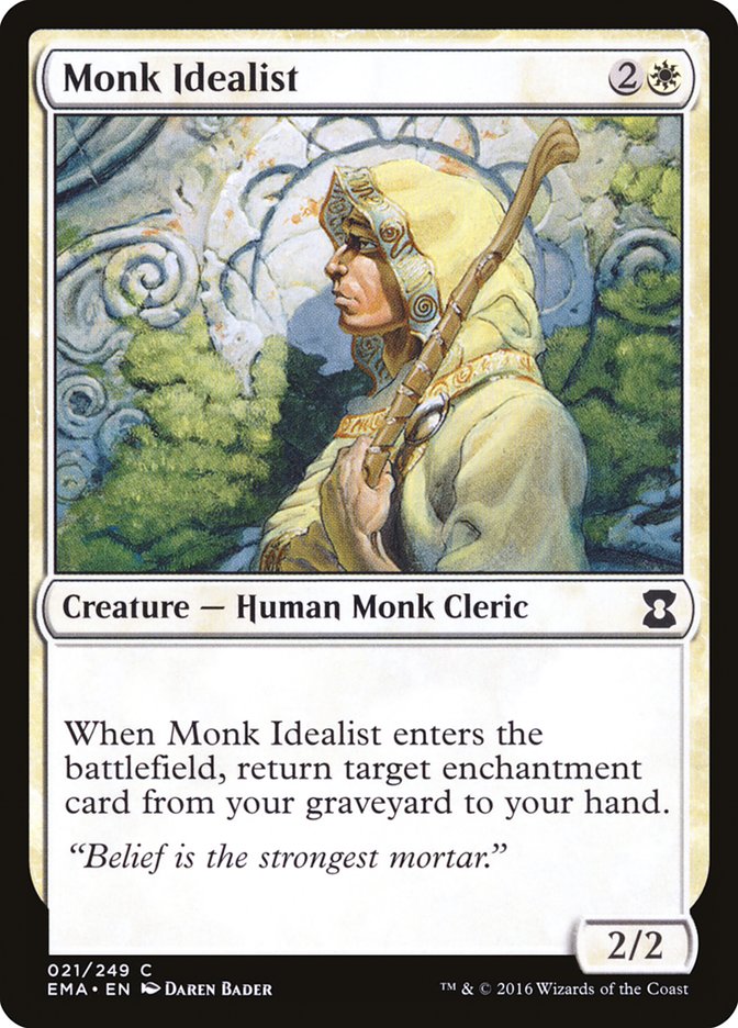 Monk Idealist [Eternal Masters] MTG Single Magic: The Gathering    | Red Claw Gaming