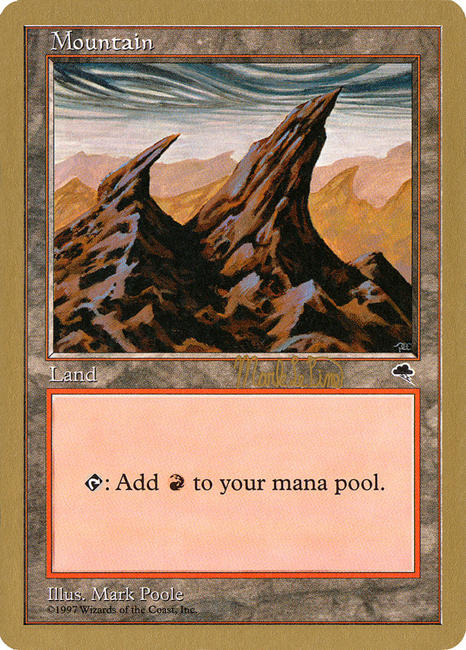 Mountain (mlp344) (Mark Le Pine) [World Championship Decks 1999] MTG Single Magic: The Gathering    | Red Claw Gaming