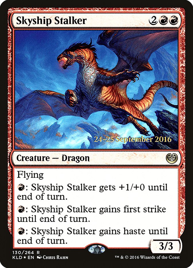 Skyship Stalker [Kaladesh Prerelease Promos] MTG Single Magic: The Gathering    | Red Claw Gaming
