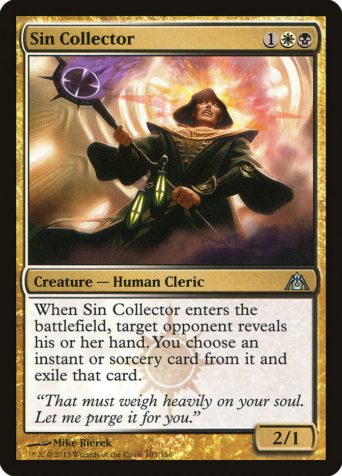 Sin Collector [Dragon's Maze] MTG Single Magic: The Gathering    | Red Claw Gaming