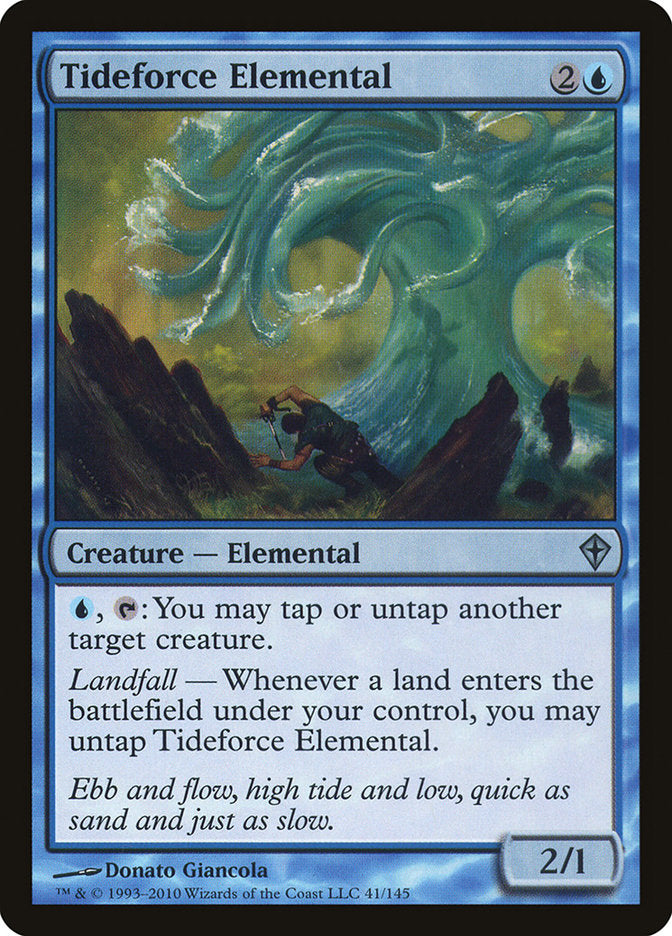 Tideforce Elemental [Worldwake] MTG Single Magic: The Gathering    | Red Claw Gaming