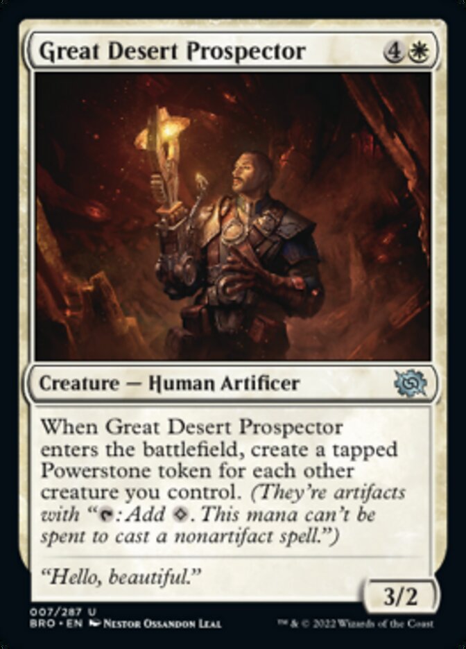 Great Desert Prospector [The Brothers' War] MTG Single Magic: The Gathering    | Red Claw Gaming
