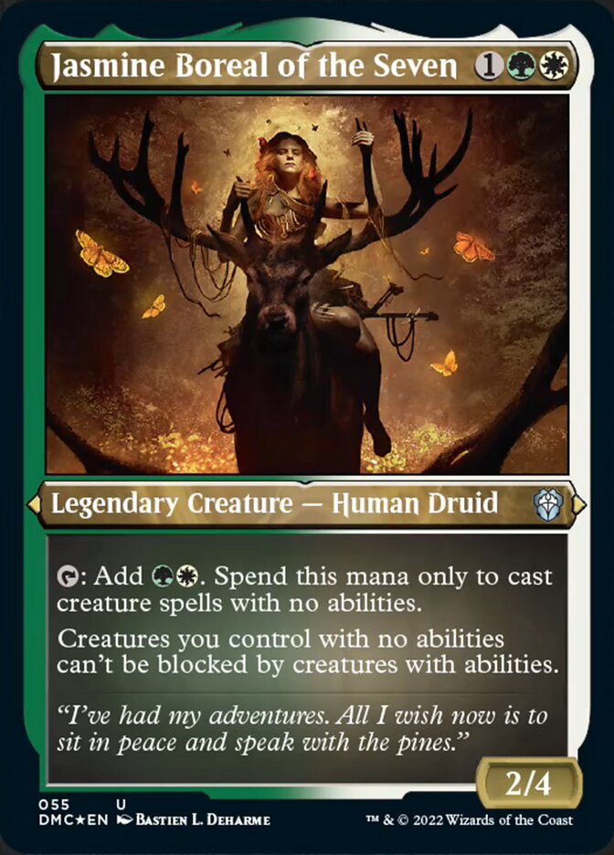Jasmine Boreal of the Seven (Foil Etched) [Dominaria United Commander] MTG Single Magic: The Gathering    | Red Claw Gaming