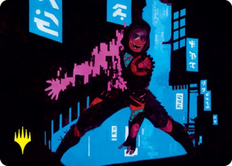 Return to Action Art Card (Gold-Stamped Signature) [Kamigawa: Neon Dynasty Art Series] MTG Single Magic: The Gathering    | Red Claw Gaming