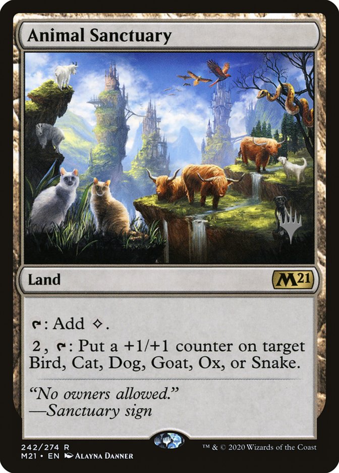 Animal Sanctuary (Promo Pack) [Core Set 2021 Promos] MTG Single Magic: The Gathering    | Red Claw Gaming