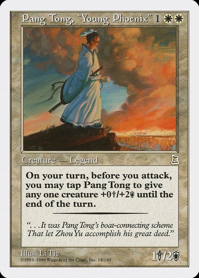 Pang Tong, "Young Phoenix" [Portal Three Kingdoms] MTG Single Magic: The Gathering    | Red Claw Gaming