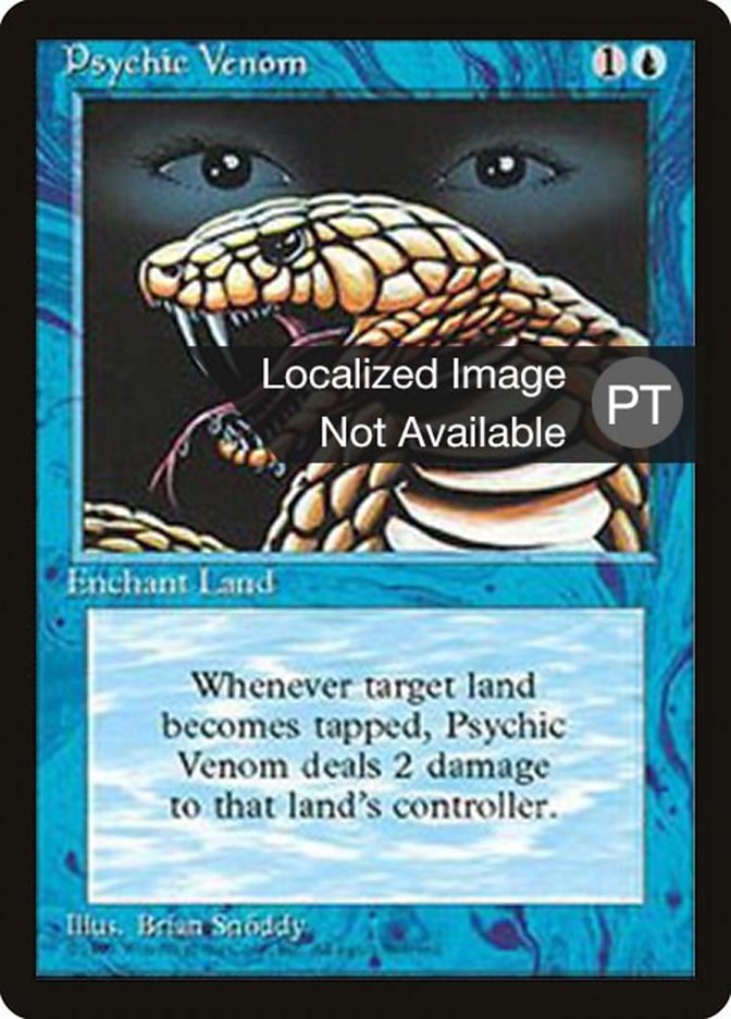 Psychic Venom [Fourth Edition (Foreign Black Border)] MTG Single Magic: The Gathering    | Red Claw Gaming