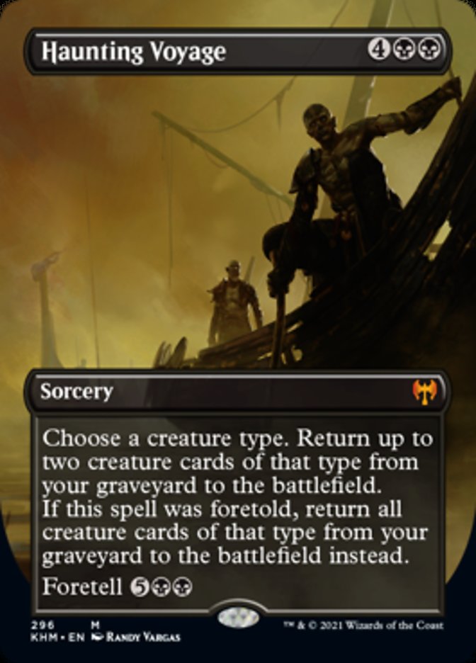 Haunting Voyage (Borderless Alternate Art) [Kaldheim] MTG Single Magic: The Gathering    | Red Claw Gaming