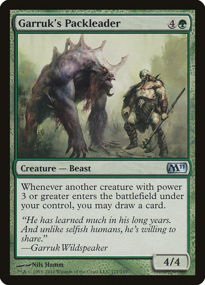 Garruk's Packleader [Magic 2011] MTG Single Magic: The Gathering    | Red Claw Gaming