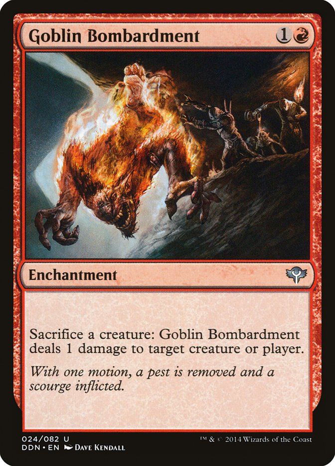 Goblin Bombardment [Duel Decks: Speed vs. Cunning] MTG Single Magic: The Gathering    | Red Claw Gaming