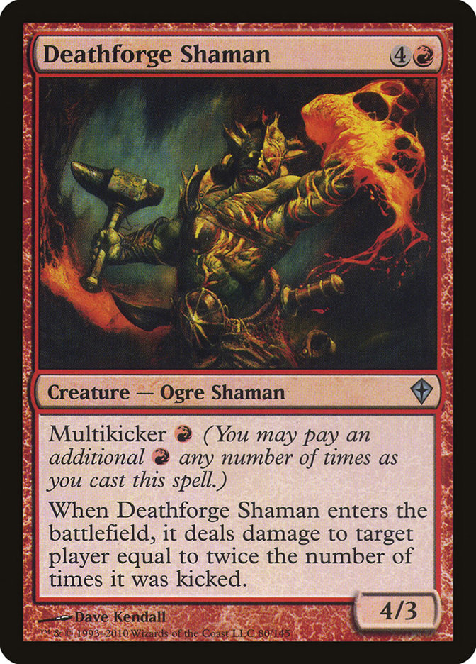 Deathforge Shaman [Worldwake] MTG Single Magic: The Gathering    | Red Claw Gaming