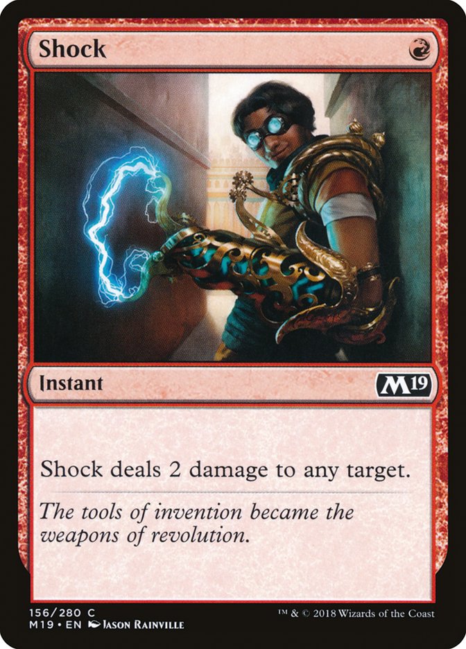 Shock [Core Set 2019] MTG Single Magic: The Gathering    | Red Claw Gaming