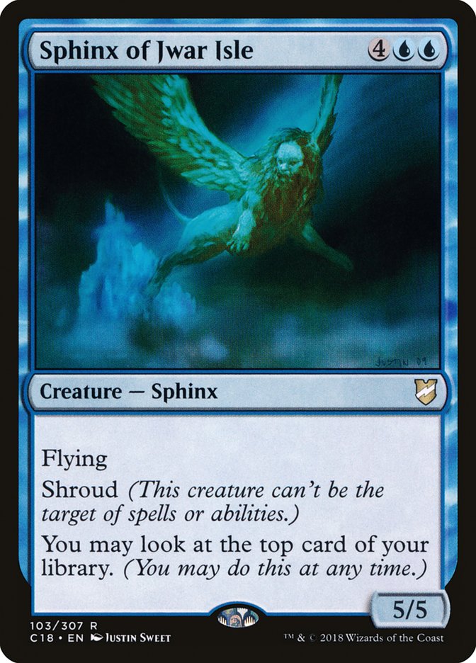 Sphinx of Jwar Isle [Commander 2018] MTG Single Magic: The Gathering    | Red Claw Gaming