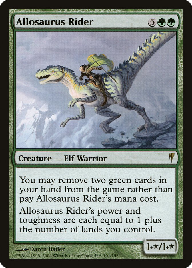 Allosaurus Rider [Coldsnap] MTG Single Magic: The Gathering    | Red Claw Gaming