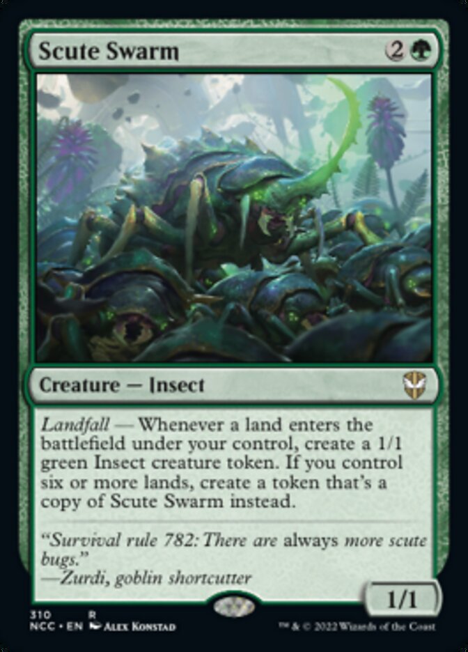 Scute Swarm [Streets of New Capenna Commander] MTG Single Magic: The Gathering    | Red Claw Gaming