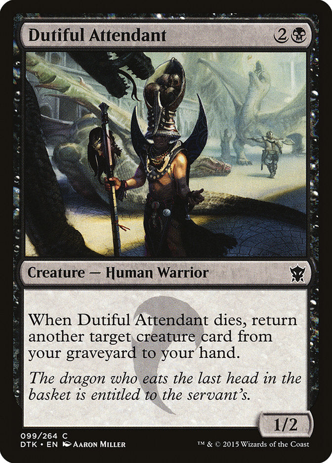 Dutiful Attendant [Dragons of Tarkir] MTG Single Magic: The Gathering    | Red Claw Gaming
