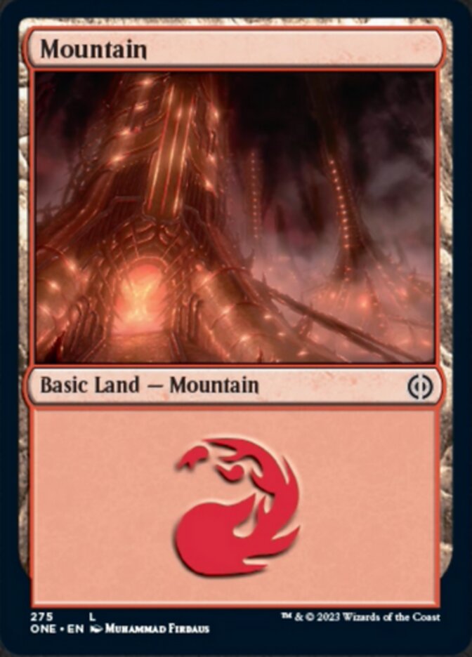 Mountain (275) [Phyrexia: All Will Be One] MTG Single Magic: The Gathering    | Red Claw Gaming