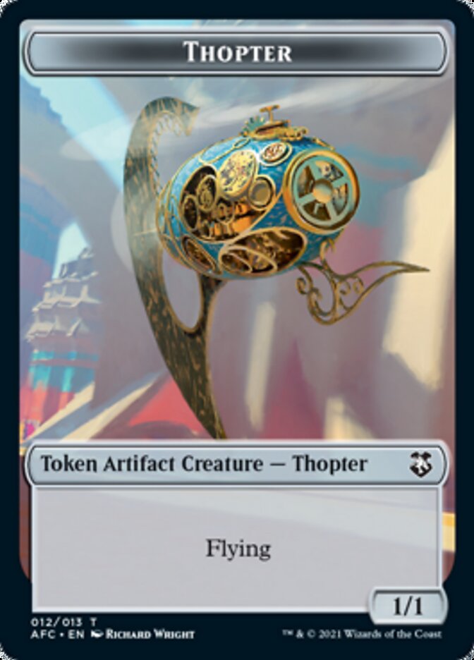 Thopter // Treasure Double-Sided Token [Dungeons & Dragons: Adventures in the Forgotten Realms Commander Tokens] MTG Single Magic: The Gathering    | Red Claw Gaming