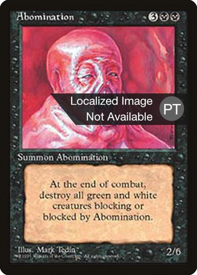 Abomination [Fourth Edition (Foreign Black Border)] MTG Single Magic: The Gathering    | Red Claw Gaming