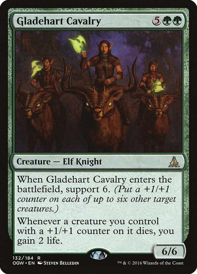 Gladehart Cavalry [Oath of the Gatewatch] MTG Single Magic: The Gathering    | Red Claw Gaming
