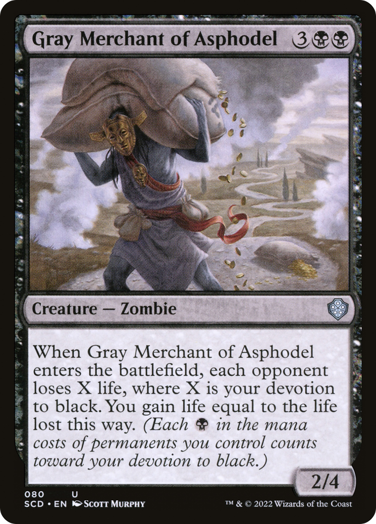 Gray Merchant of Asphodel [Starter Commander Decks] MTG Single Magic: The Gathering    | Red Claw Gaming