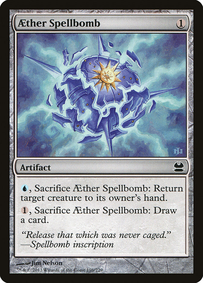 Aether Spellbomb [Modern Masters] MTG Single Magic: The Gathering    | Red Claw Gaming