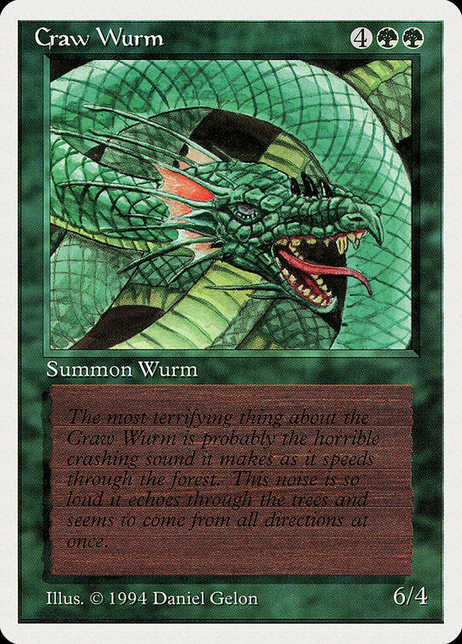 Craw Wurm [Summer Magic / Edgar] MTG Single Magic: The Gathering    | Red Claw Gaming