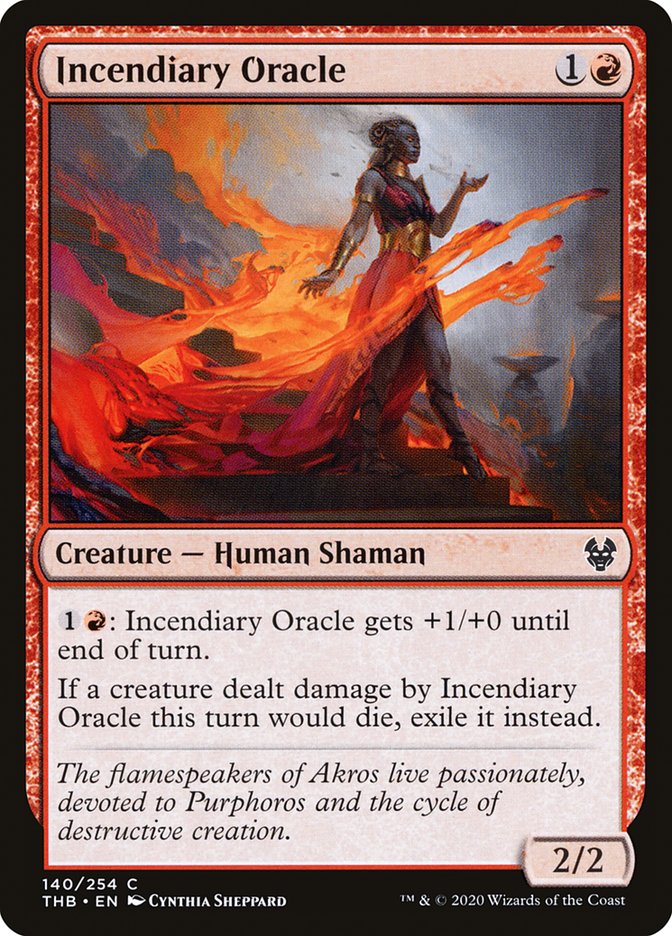 Incendiary Oracle [Theros Beyond Death] MTG Single Magic: The Gathering    | Red Claw Gaming