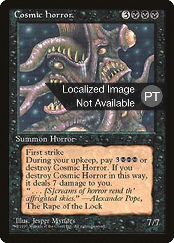 Cosmic Horror [Fourth Edition (Foreign Black Border)] MTG Single Magic: The Gathering    | Red Claw Gaming