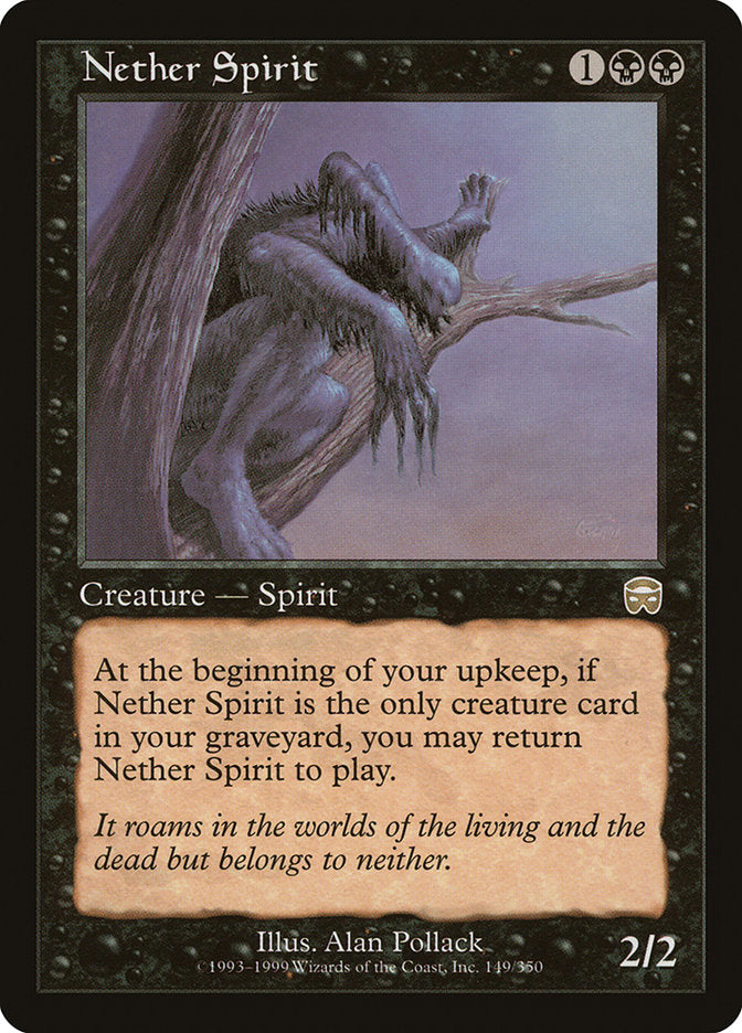 Nether Spirit [Mercadian Masques] MTG Single Magic: The Gathering    | Red Claw Gaming