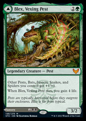 Blex, Vexing Pest // Search for Blex [Strixhaven: School of Mages] MTG Single Magic: The Gathering    | Red Claw Gaming