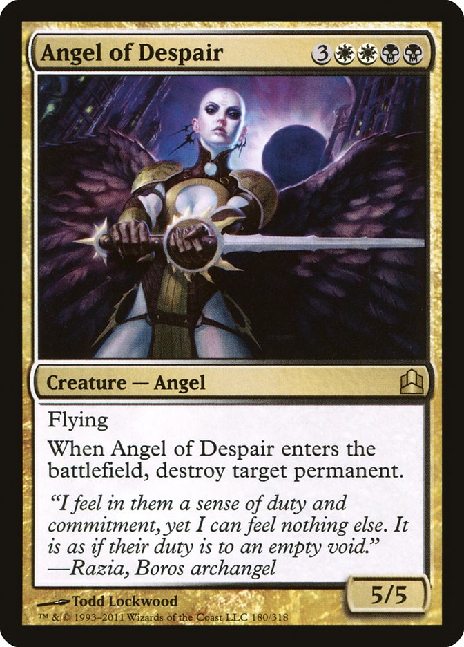 Angel of Despair [Commander 2011] MTG Single Magic: The Gathering    | Red Claw Gaming