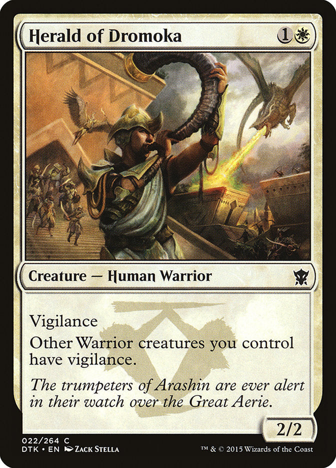 Herald of Dromoka [Dragons of Tarkir] MTG Single Magic: The Gathering    | Red Claw Gaming