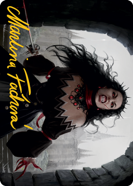 Voldaren Stinger Art Card (Gold-Stamped Signature) [Innistrad: Midnight Hunt Art Series] MTG Single Magic: The Gathering    | Red Claw Gaming