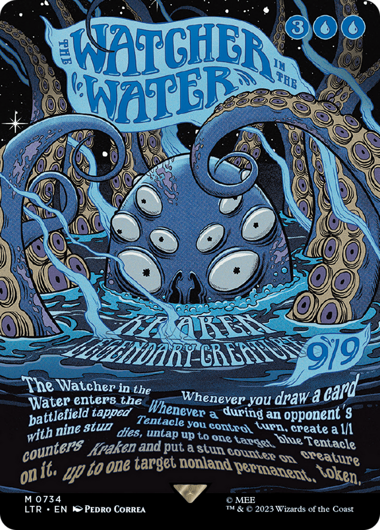 The Watcher in the Water (Borderless Poster) [The Lord of the Rings: Tales of Middle-Earth] MTG Single Magic: The Gathering    | Red Claw Gaming