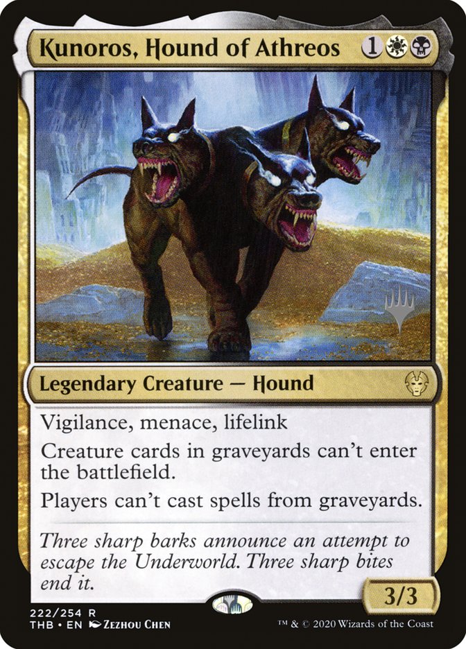 Kunoros, Hound of Athreos (Promo Pack) [Theros Beyond Death Promos] MTG Single Magic: The Gathering    | Red Claw Gaming