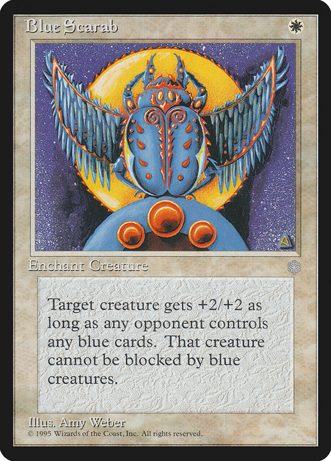 Blue Scarab [Ice Age] MTG Single Magic: The Gathering    | Red Claw Gaming