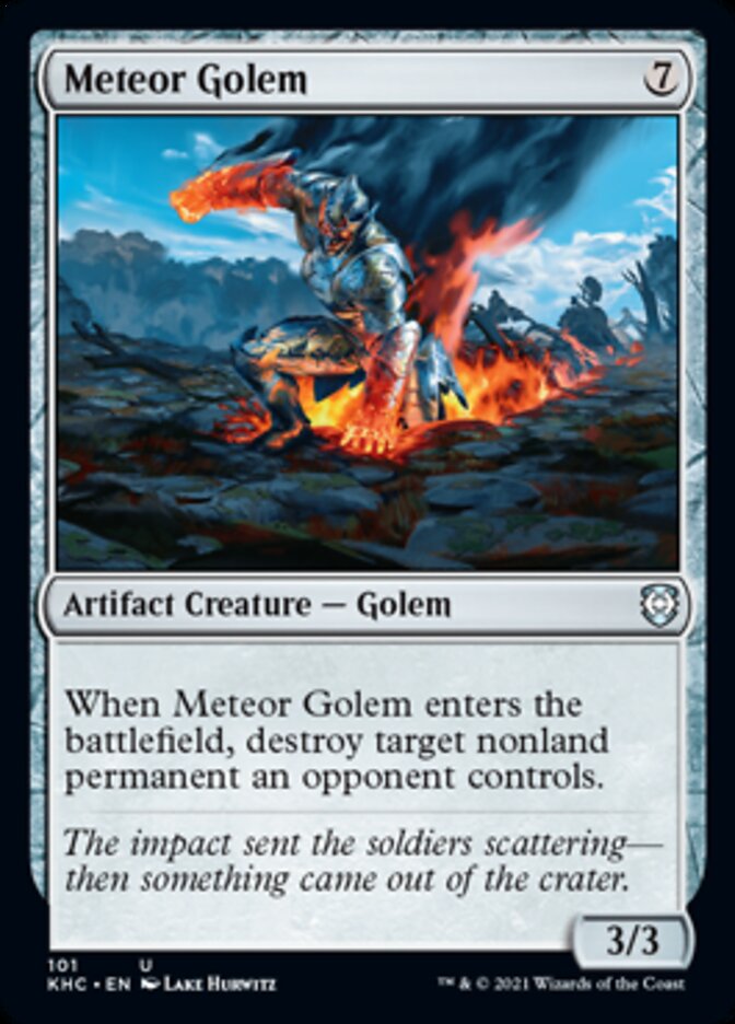 Meteor Golem [Kaldheim Commander] MTG Single Magic: The Gathering    | Red Claw Gaming
