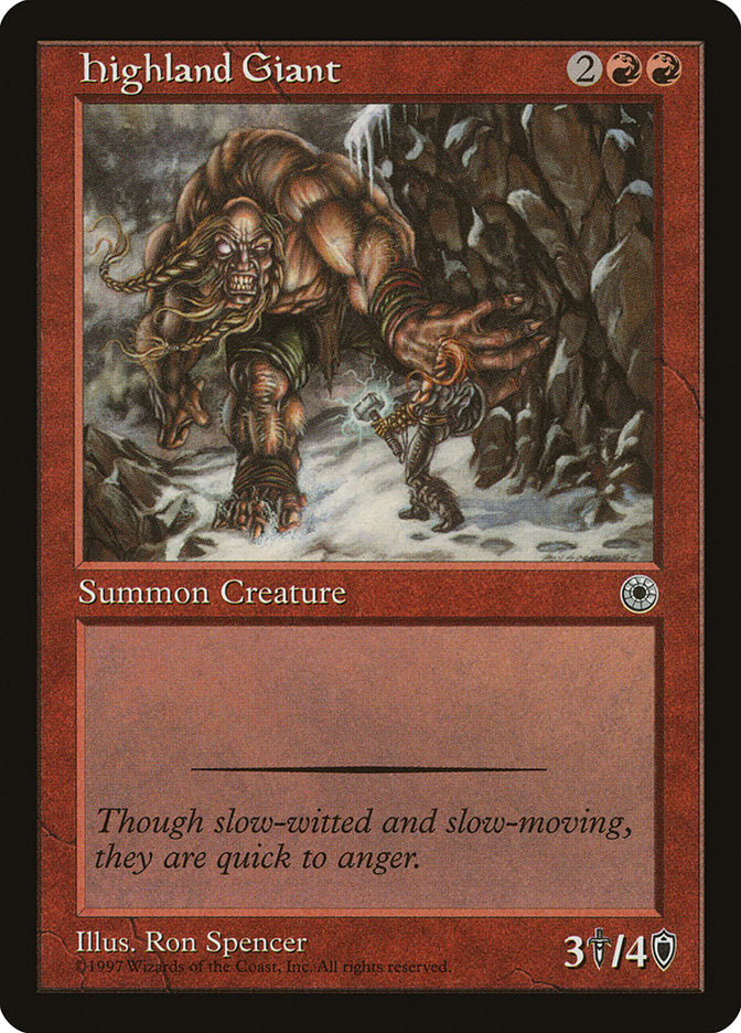 Highland Giant [Portal] MTG Single Magic: The Gathering    | Red Claw Gaming