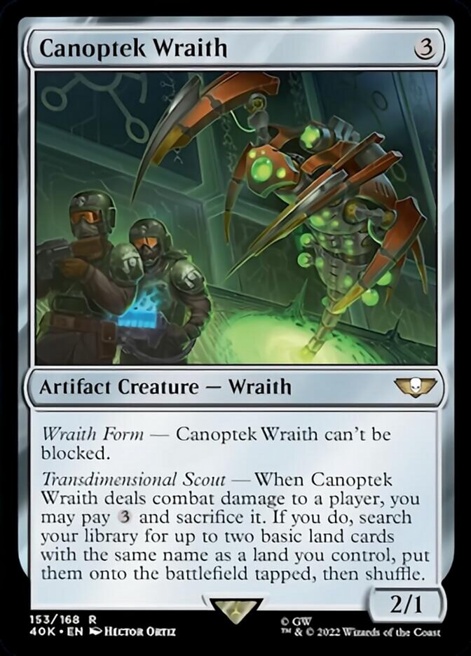 Canoptek Wraith (Surge Foil) [Warhammer 40,000] MTG Single Magic: The Gathering    | Red Claw Gaming