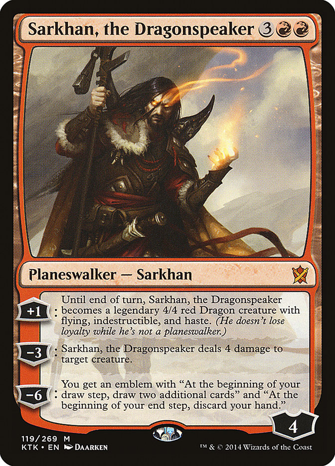 Sarkhan, the Dragonspeaker [Khans of Tarkir] MTG Single Magic: The Gathering    | Red Claw Gaming