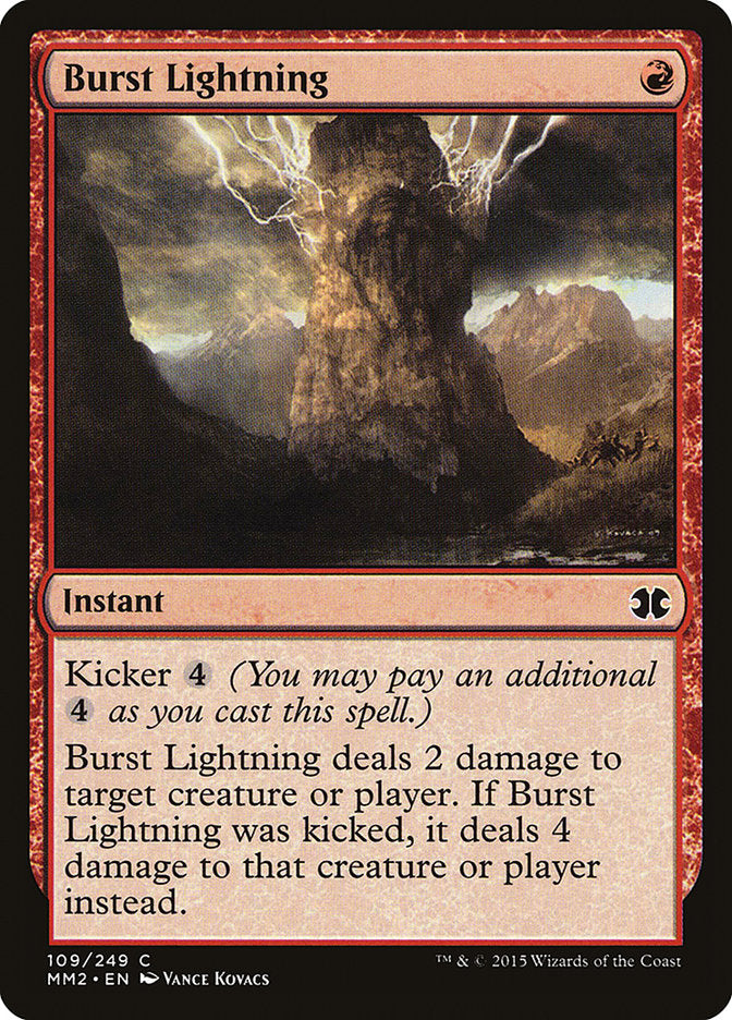 Burst Lightning [Modern Masters 2015] MTG Single Magic: The Gathering    | Red Claw Gaming