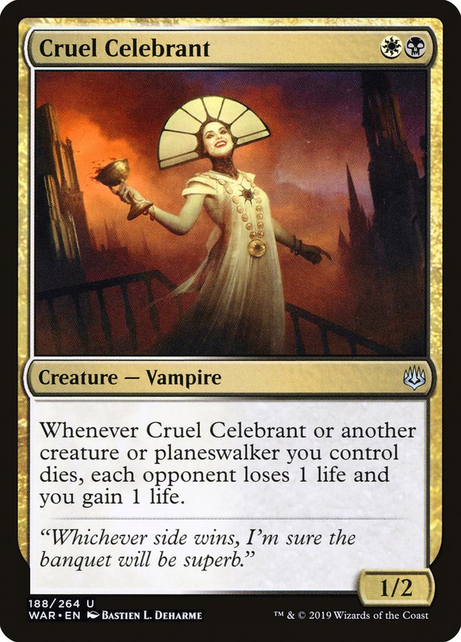 Cruel Celebrant [War of the Spark] MTG Single Magic: The Gathering    | Red Claw Gaming