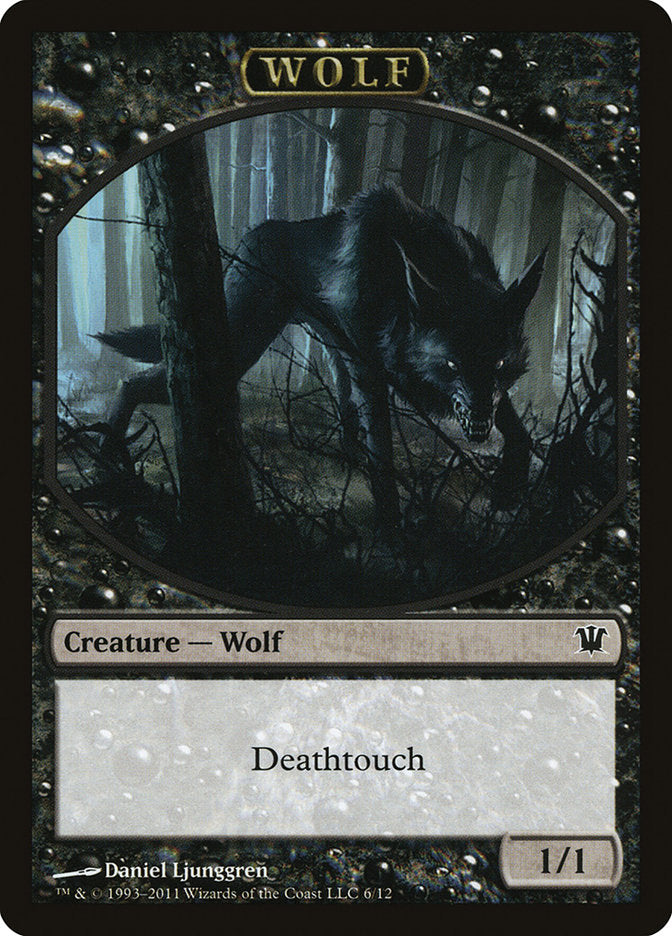 Wolf Token (6/12) [Innistrad Tokens] MTG Single Magic: The Gathering    | Red Claw Gaming