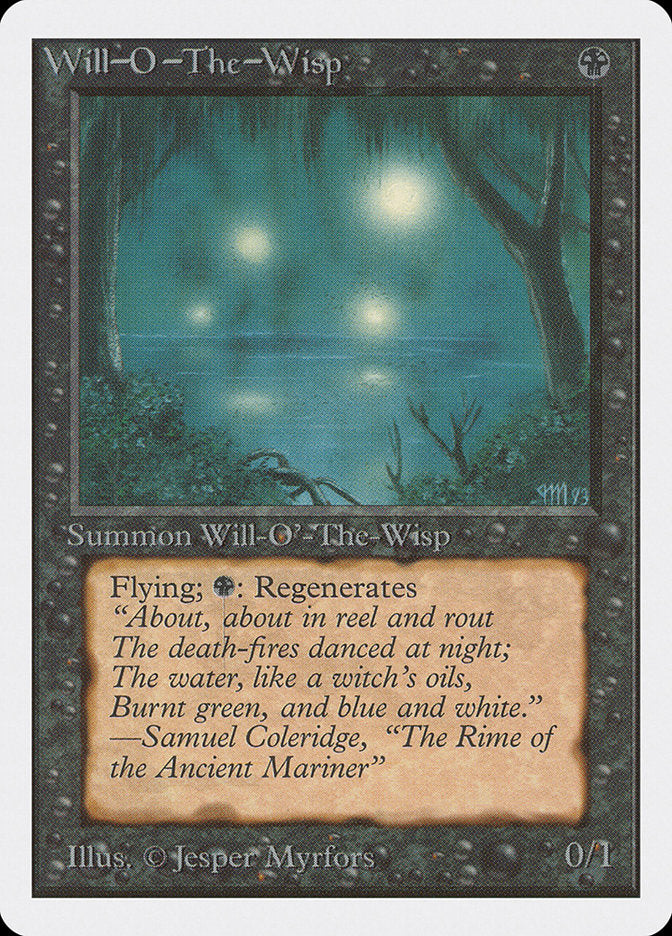 Will-o'-the-Wisp [Unlimited Edition] MTG Single Magic: The Gathering    | Red Claw Gaming